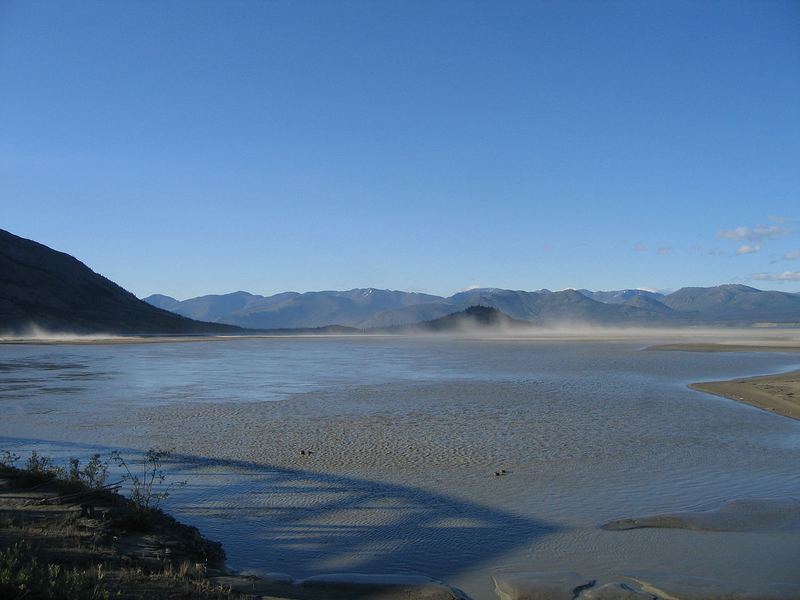 Río Slims ante del fenómeno. Wikimedia Commons